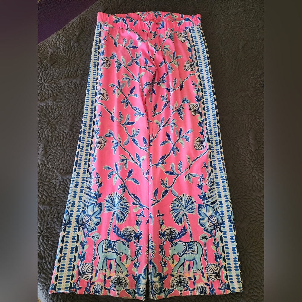 Lilly Pulitzer 33" Bal Harbor Mid-Rise Palazzo Pants